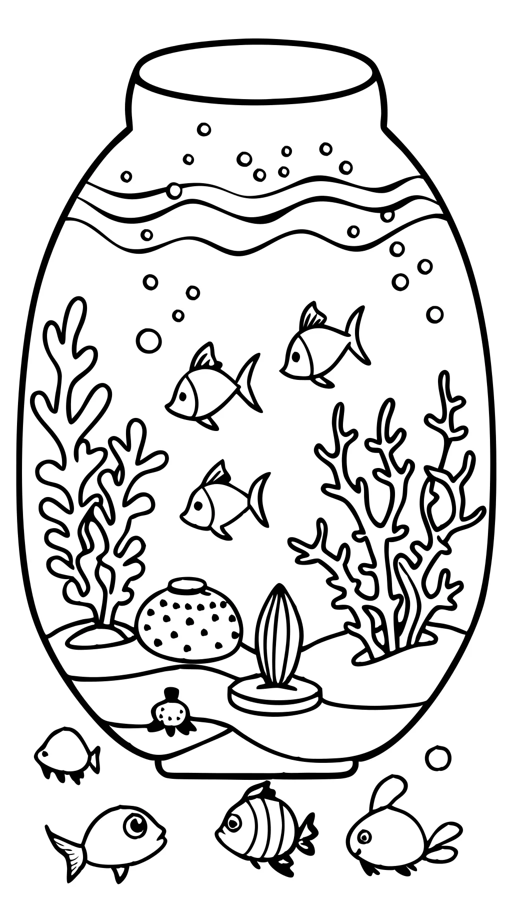 aquarium color pages